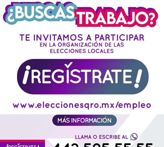 IEEQ ofrece empleo temporal para próximas elecciones