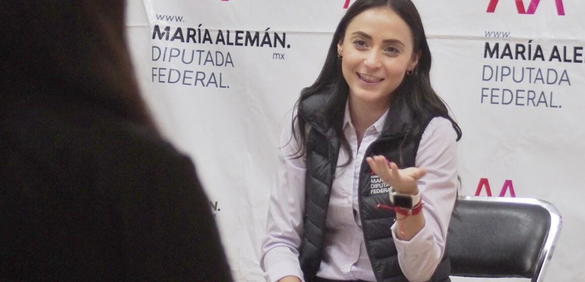 Descarta María Alemán pedir licencia a su cargo como diputada federal