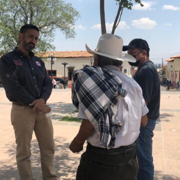 Miguel Nava Alvarado visita Amealco