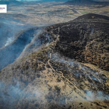 Controlan incendio en Los Cues, Huimilpan