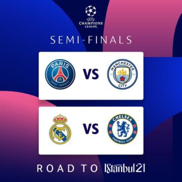 Semifinales de Champions League 2021, horarios y sedes