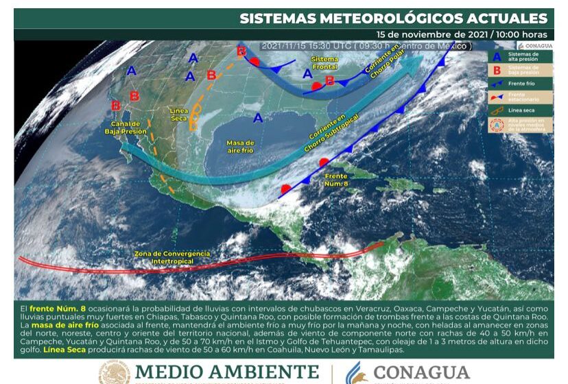 Frente Frío 8 podría traer heladas en zonas altas de Querétaro