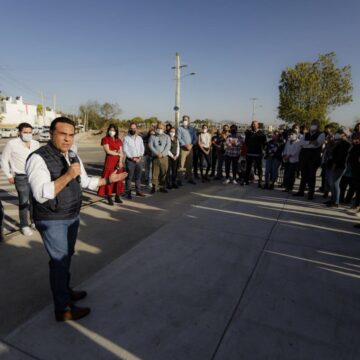 Entrega Luis Nava obra vial en San Pedro Mártir