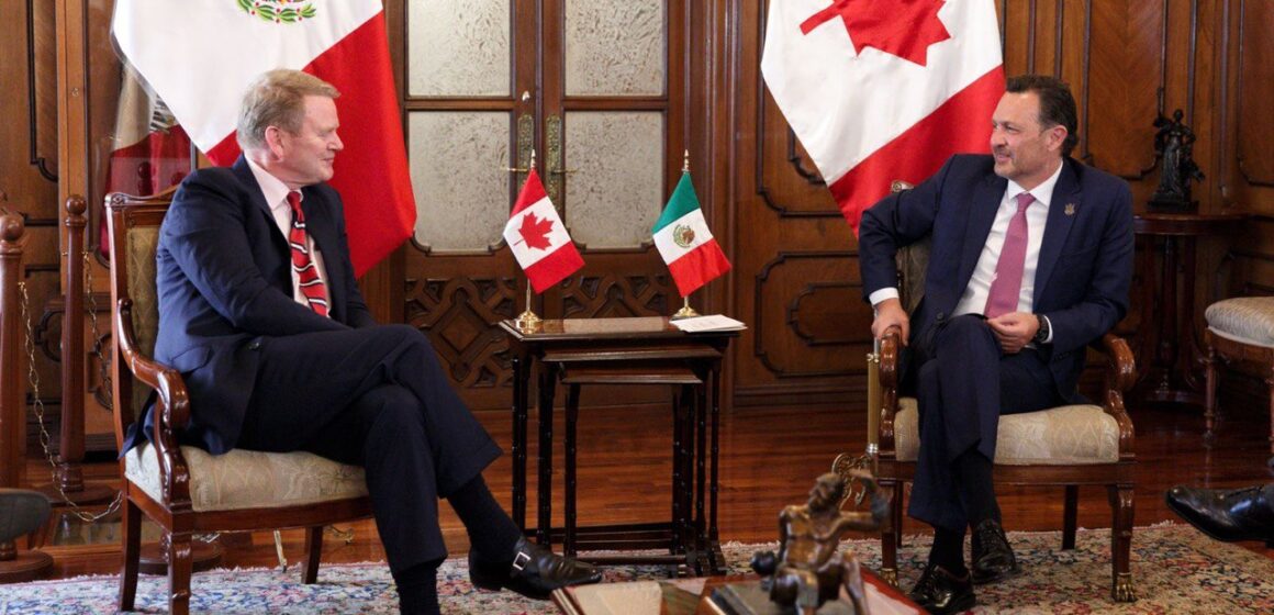 Se reúne Gobernador de Querétaro con embajador de Canadá en México