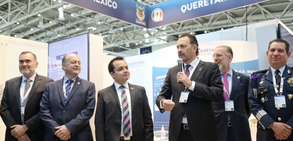 Inaugura Mauricio Kuri el pabellón Querétaro en Hannover Messe 2022