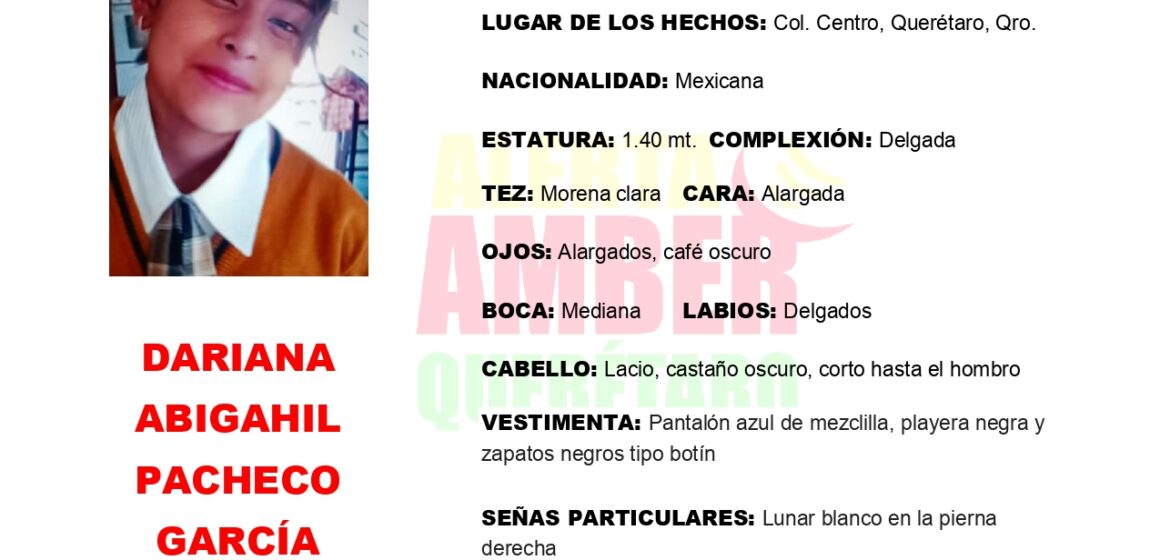 ACTIVACIÓN Alerta Amber Querétaro