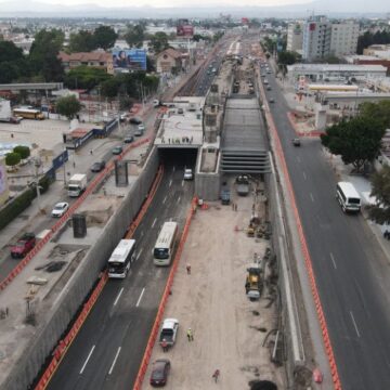 Carriles confinados en 5F se utilizarán provisionalmente para paso de automóviles