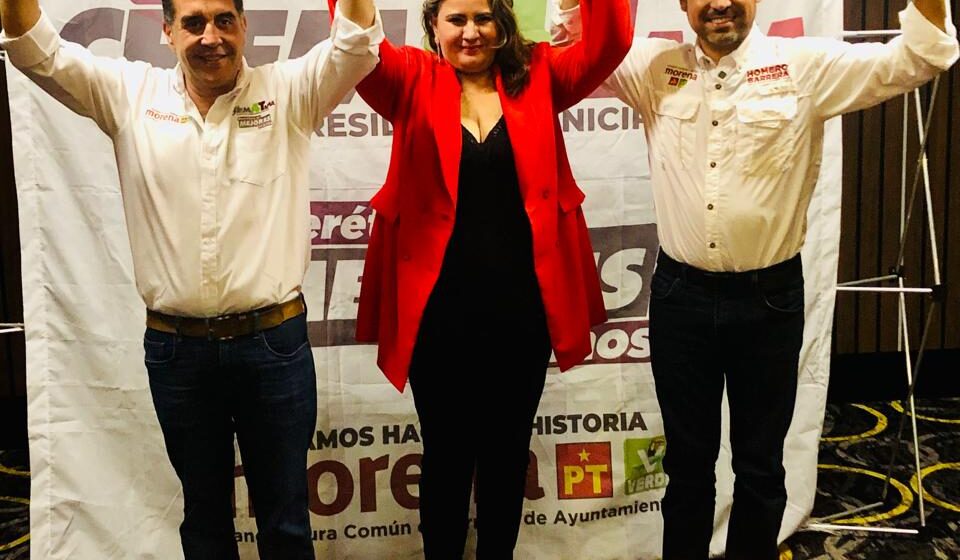 Candidata de MC declina y se une al proyecto de Chema Tapia y Homero Barrera