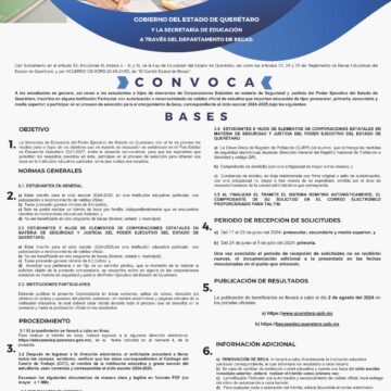 Lanza SEDEQ convocatoria para becas en escuelas particulares