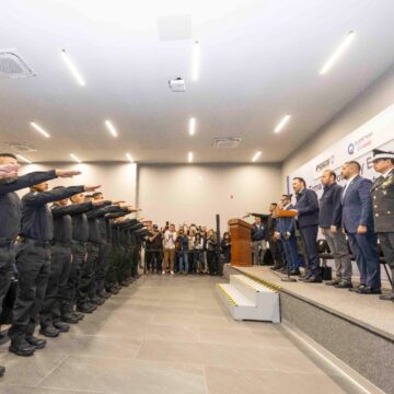 Rinden protesta nuevos elementos de la Policía Estatal