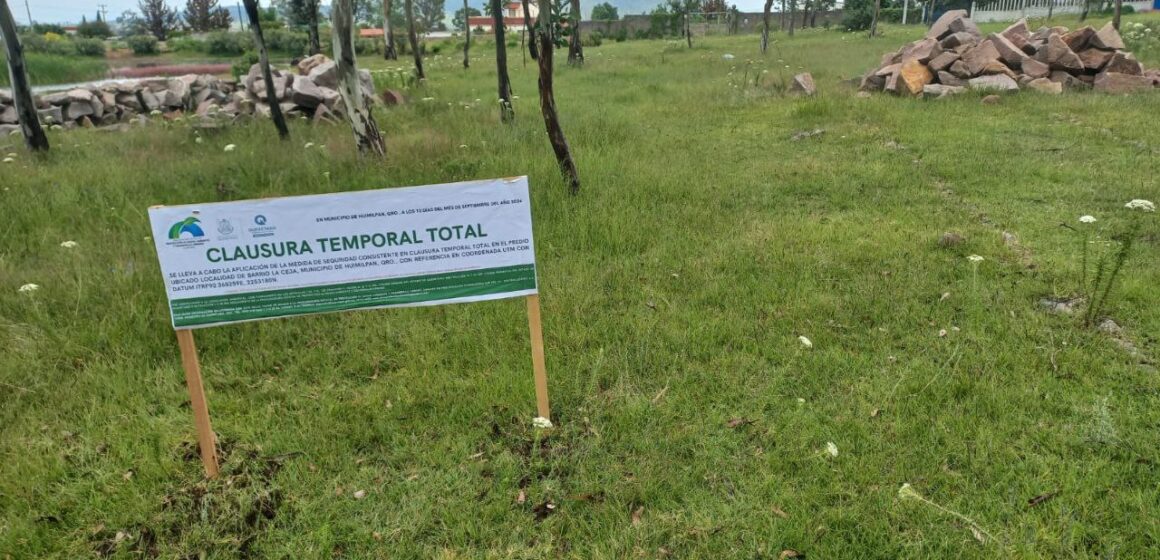 Clausura PEPMADU sitio de depósito de material de construcción