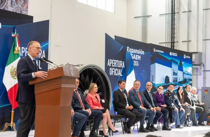 Inaugura Marco Del Prete ampliación de Safran Aircraft Engines México